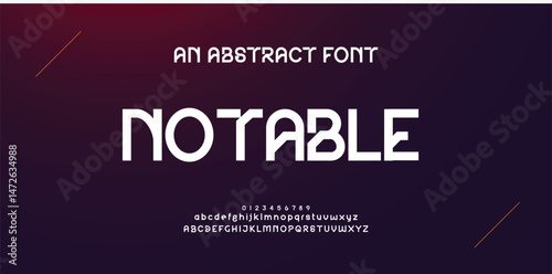 creative modern urban alphabet font. Digital abstract moslem, futuristic, fashion, sport, minimal technology typography. Simple numeric vector illustration