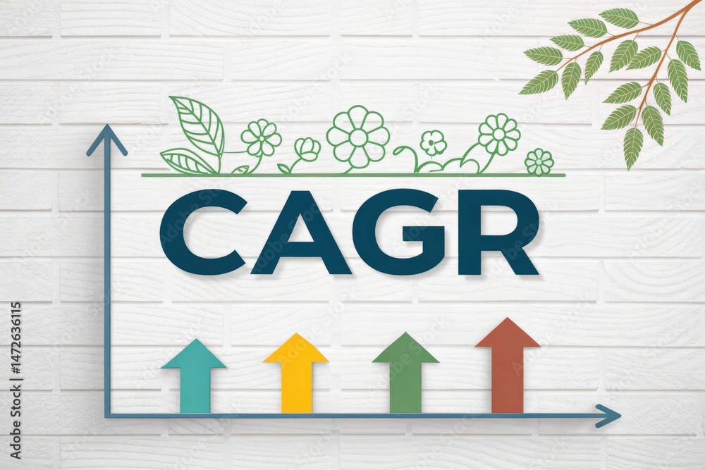 Obraz premium Understanding CAGR for Investment Growth and Financial Planning