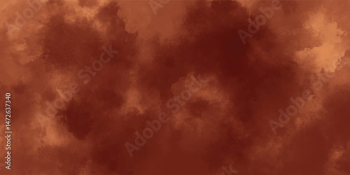 Atmospheric Mist of Burnt Ink and Cloud Shapes Over a Canvas Base

