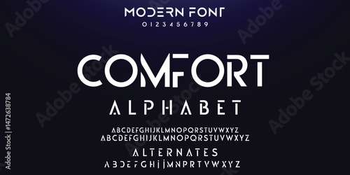 creative modern urban alphabet font. Digital abstract moslem, futuristic, fashion, sport, minimal technology typography. Simple numeric vector illustration