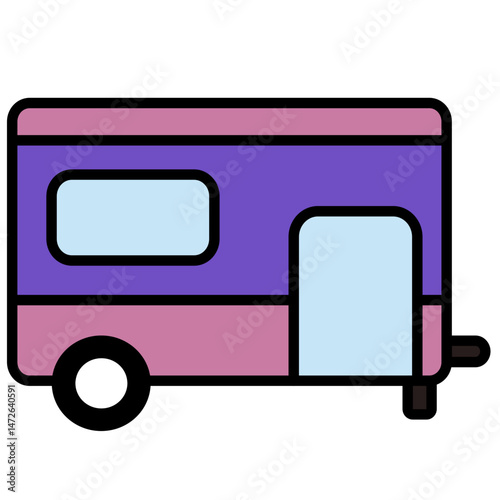 campervan vector illustration
