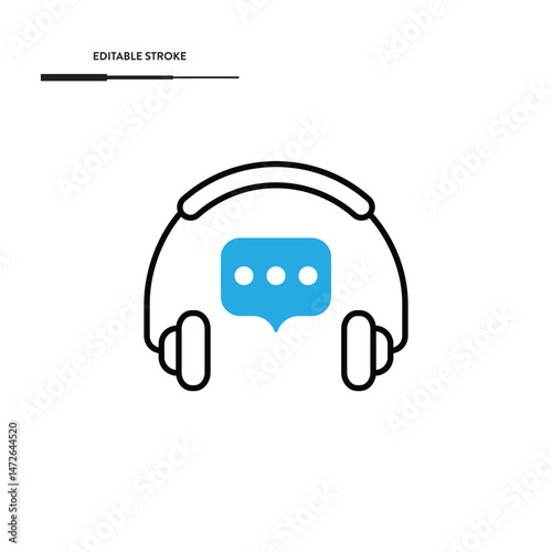 Support Service Icon Vector Design. 