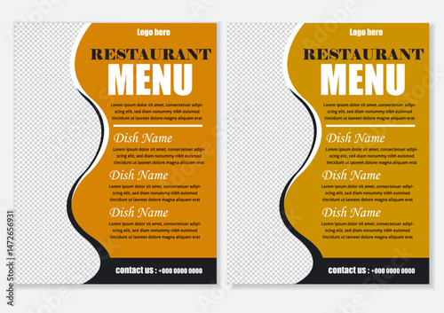 Restaurant Menu template design