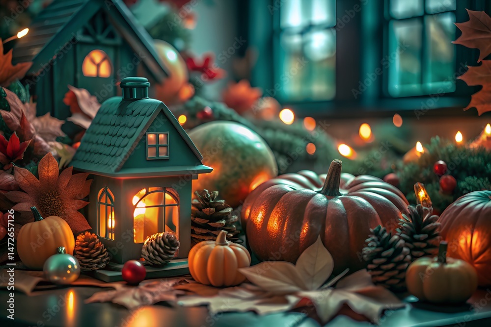 Obraz premium christmas tree with candles