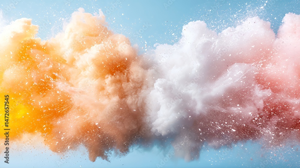 Fototapeta premium Colorful Cloud Explosion