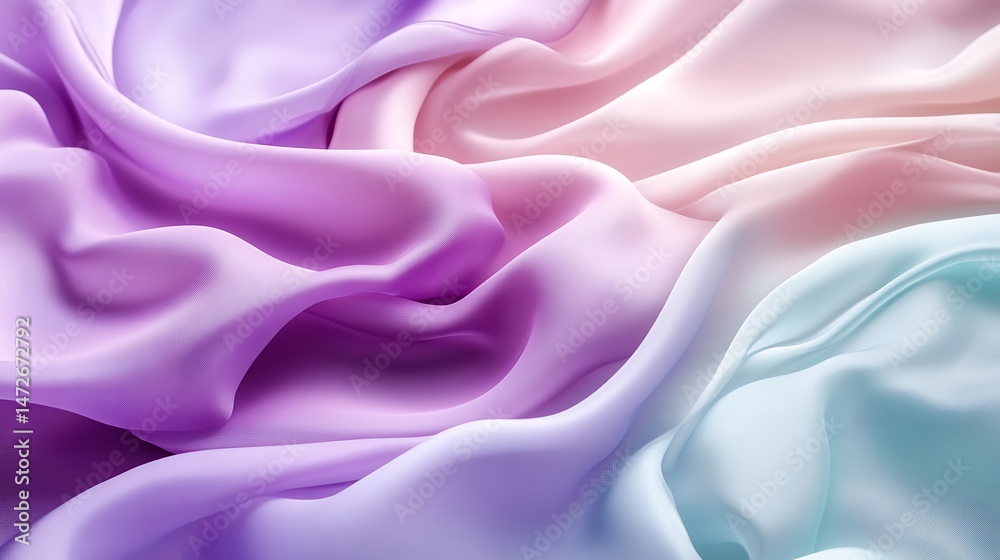 Obraz premium Pastel Silk Drape Texture Background.