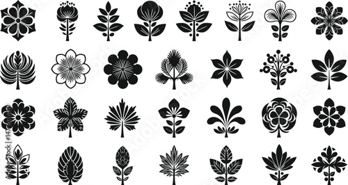 Set of Celtic outline knots ornament, Medieval viking tattoo shape vector, infinite weaving pattern, Collection of various form, stickers assets, abstract geometric graphic elements