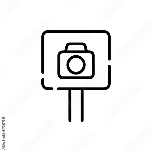 Camera Icon Sign for Photography Guidance  