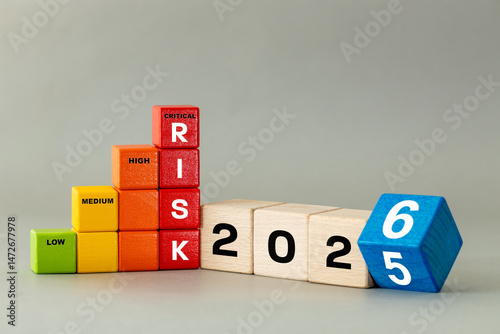 Wallpaper Mural 2026 Risk Level. Critical, High, Medium and Low. Different colors that represent the level of threat level w 2026 year..Business risk management analysis and strategy. Risk assessments. Crisis concept Torontodigital.ca