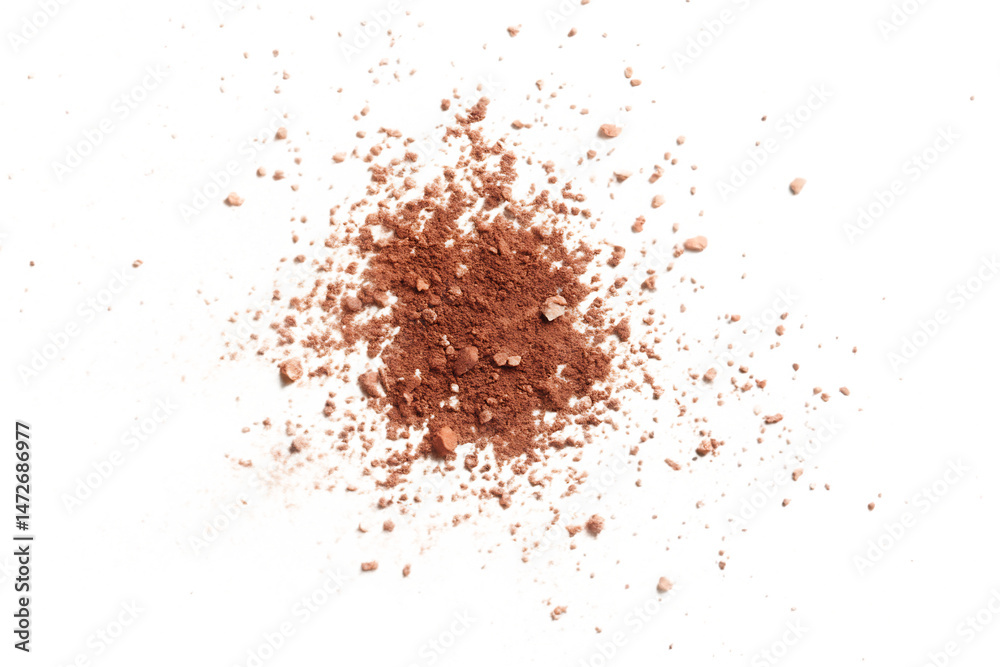 Abstract Texture of Brown and White Powder Explosion on Black Background Abstract Texture of Brown and White Powder Explosion on Black Background