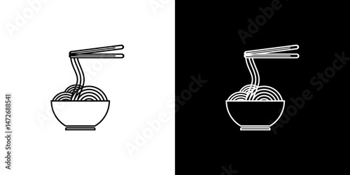 Ramen noodle vector design