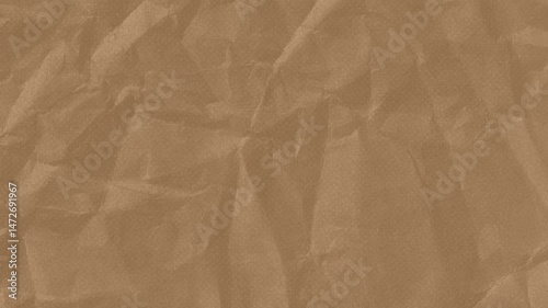 crumpled brown paper texture background