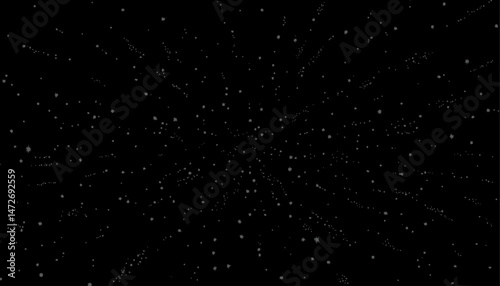 Starry Night Sky Vector � Milky Way Texture with Planets & Grungy Snowfall Effect