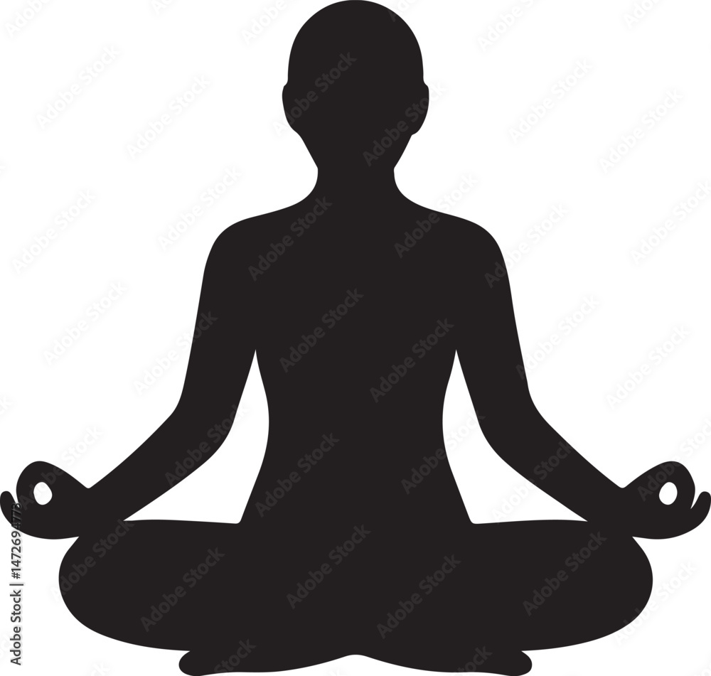 Yoga silhouette Yoga silhouette