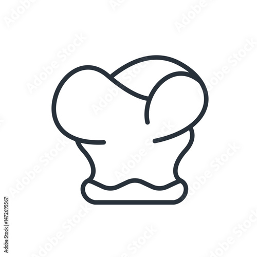 toque icons isolated on White Background. Flat style design