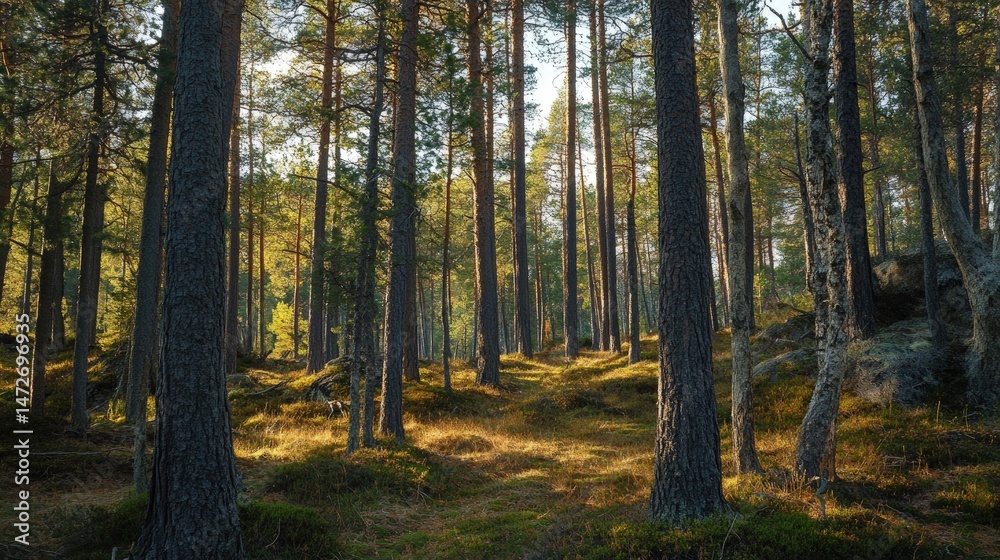 Obraz premium Sweden landscape archipelagos and northern wilderness beautiful nature view