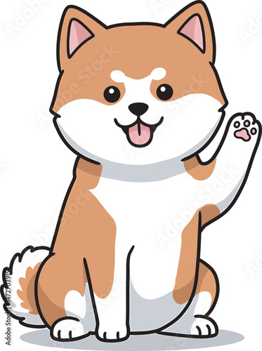Akita Dog breed vector