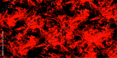 Dark seamless pattern red background marble wall texture for design. Red smoke on black realistic cloudscape atmosphere. Fiery Red Abstract Background with Black Accents. Watercolor red grunge