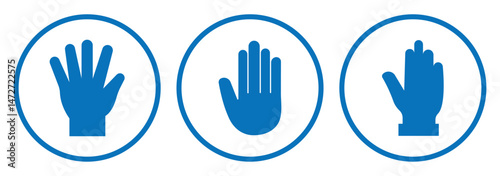 raised fists icon. raised hand icon.