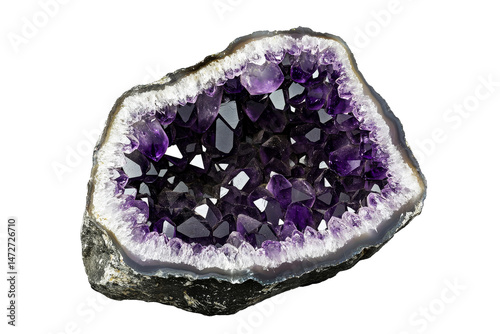 Amethyst geode showcasing natural beauty and crystal formation