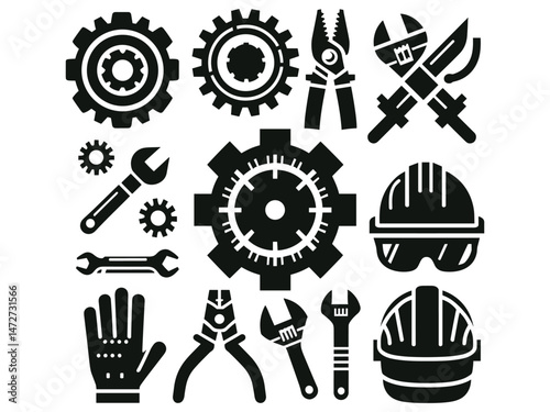 Engineering Items Vector Icon Pack 