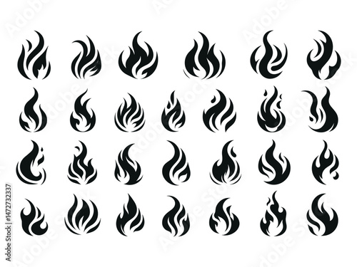 Flames Vector Icon Pack 