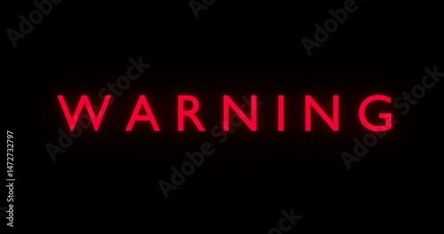 Neon Flickering Red 