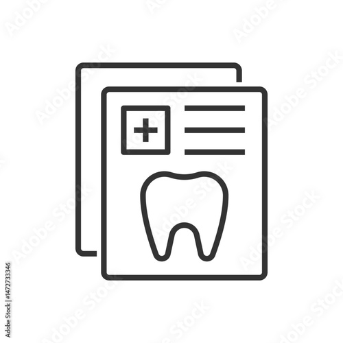 Dental Report Icon - Dentist Document Icon