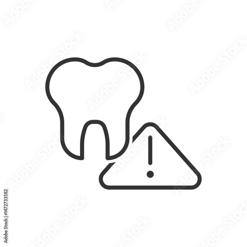 Tooth And Teeth Warning Icon