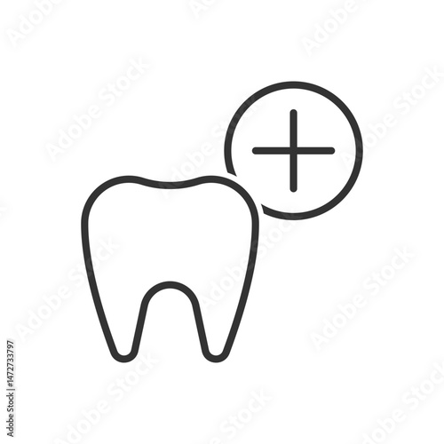 Tooth And Teeth Add Icon