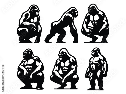 Gorilla Vector Icon Pack 
