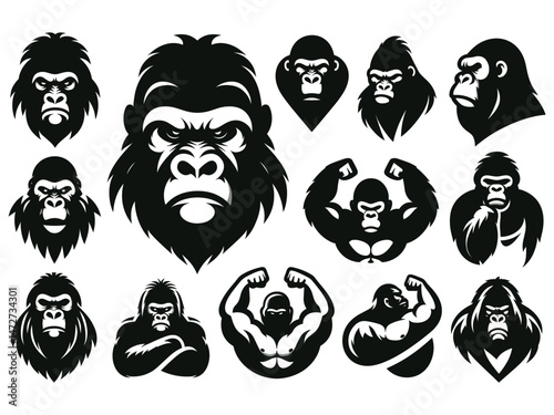 Gorilla Vector Icon Pack 