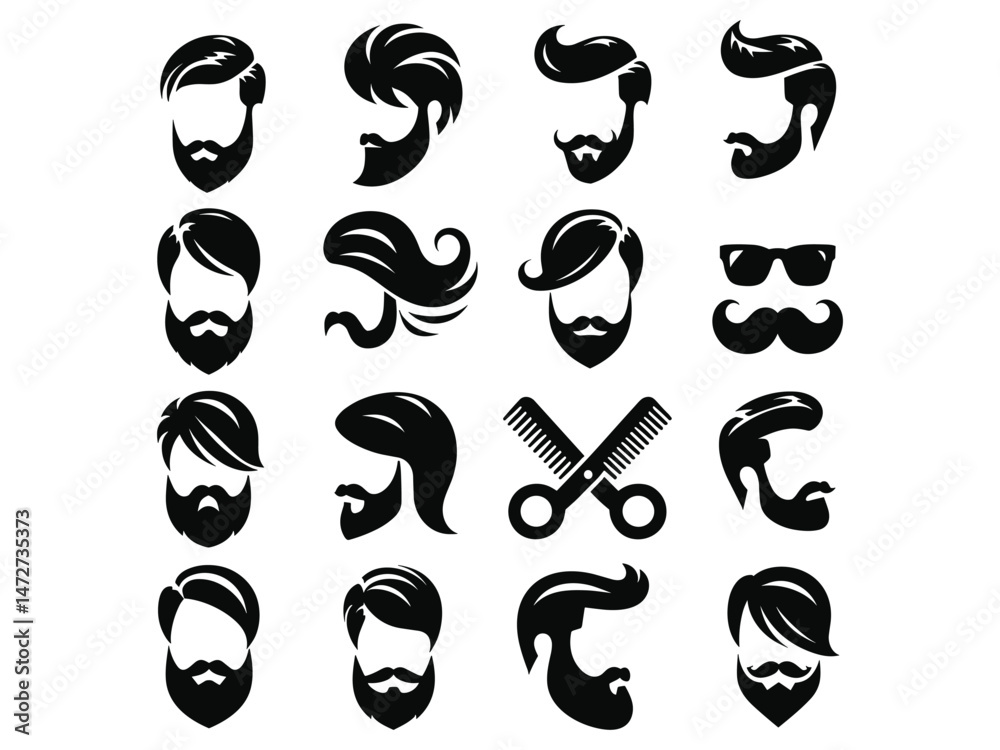 Hair Vector Icon Pack 