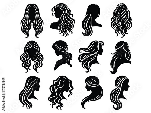 Hair Vector Icon Pack 