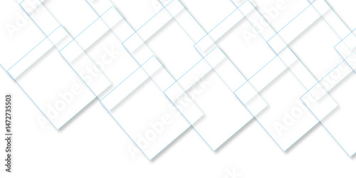 abstract background with white lines. White floor tiles abstract layers smooth 3d shadow vector design wallpaper. abstract white geometric background