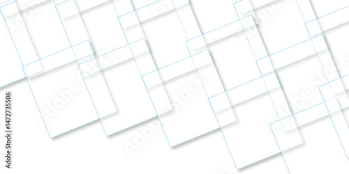 abstract background with white lines. White floor tiles abstract layers smooth 3d shadow vector design wallpaper. abstract white geometric background