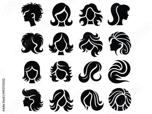 Hair Vector Icon Pack 