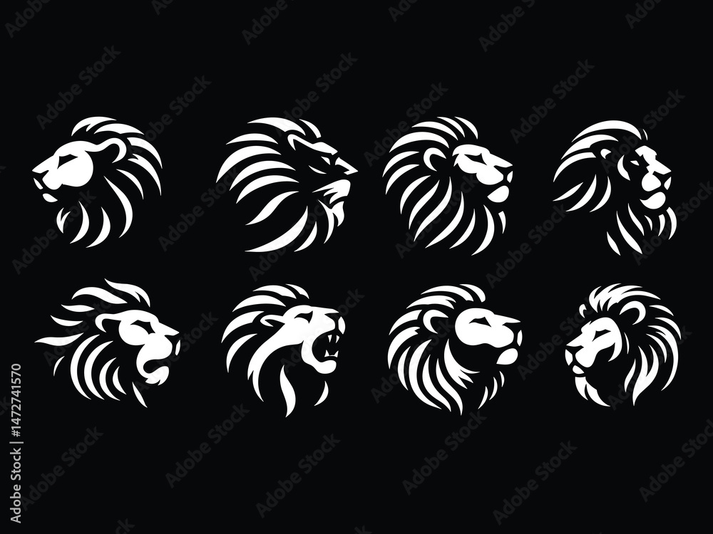 Lion Vector Icon Pack 