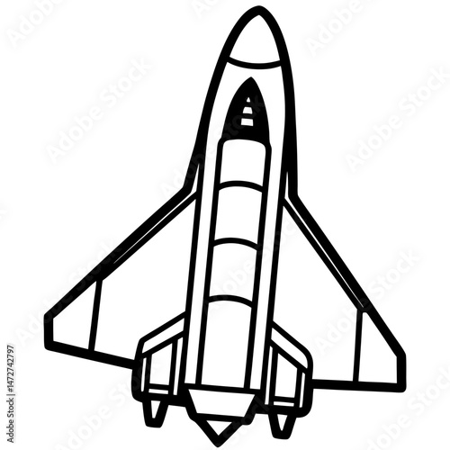 Minimal Space Shuttle Vector on White