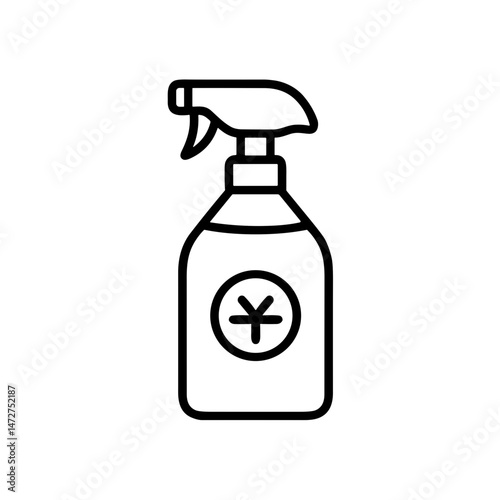 Cleaning Spray Bottle with Allergy-Safe Tag  