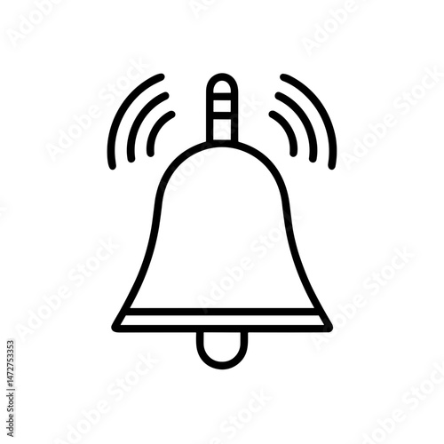 Weather Alert Bell Icon Warning About Seasonal Allergies  
