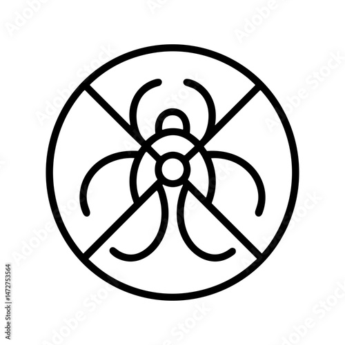 Allergen alert sign indicating spores in the air  