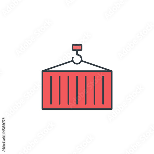 Delivery Van icon symbol vector illustration isolated on white background