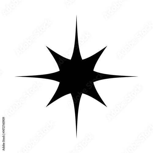 Sparkle vector icon. Shine symbol illustration. star sign or logo.