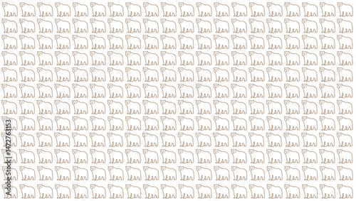 Bear  abstract pattern background vector texture and bear vector background