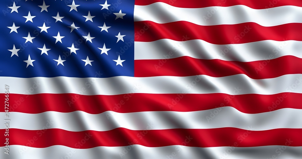 Fototapeta premium Stars and Stripes in Motion