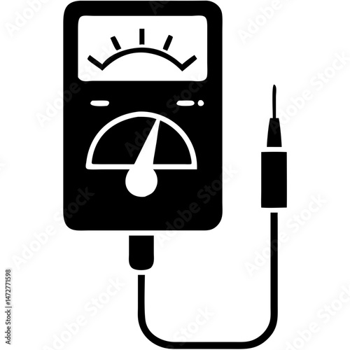 creative details beautiful multimeter icon  Vector Illustration