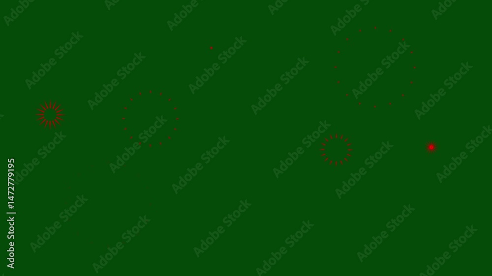 Circles fireworks explosion in After Effects pop up, line, shiny, line shape blast, Motion Graphics blast ellipse blast green screen animation. 4k...