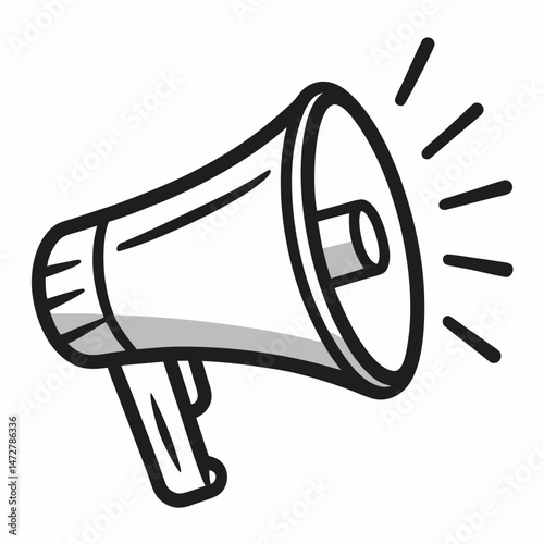 megaphone vector illustration