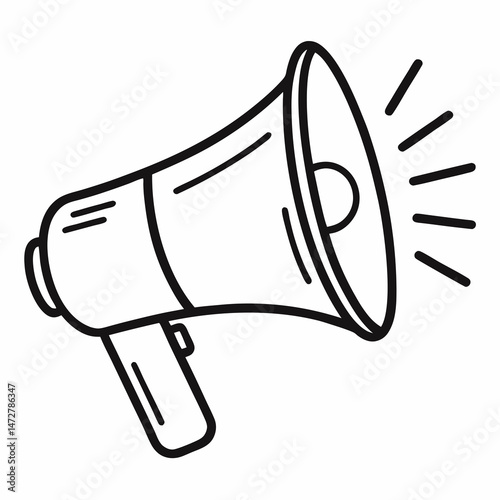 megaphone isolated on white background